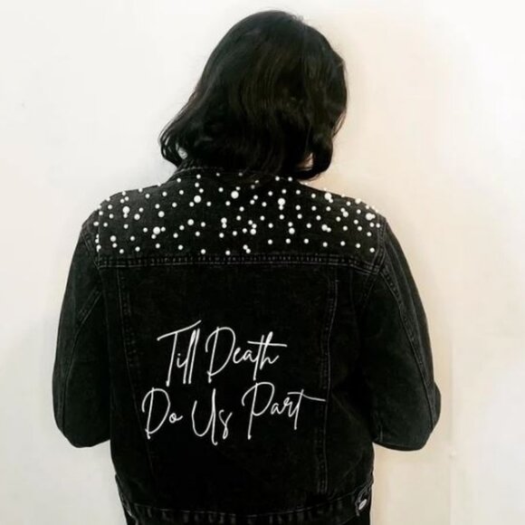 Custom - Etsy Jackets & Blazers - Til Death do us part Denim Jacket
